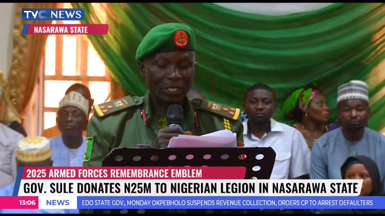 Armed Forces Remembrance Day: Gov Sule Donates N25m To Nigerian Legion In Nasarawa