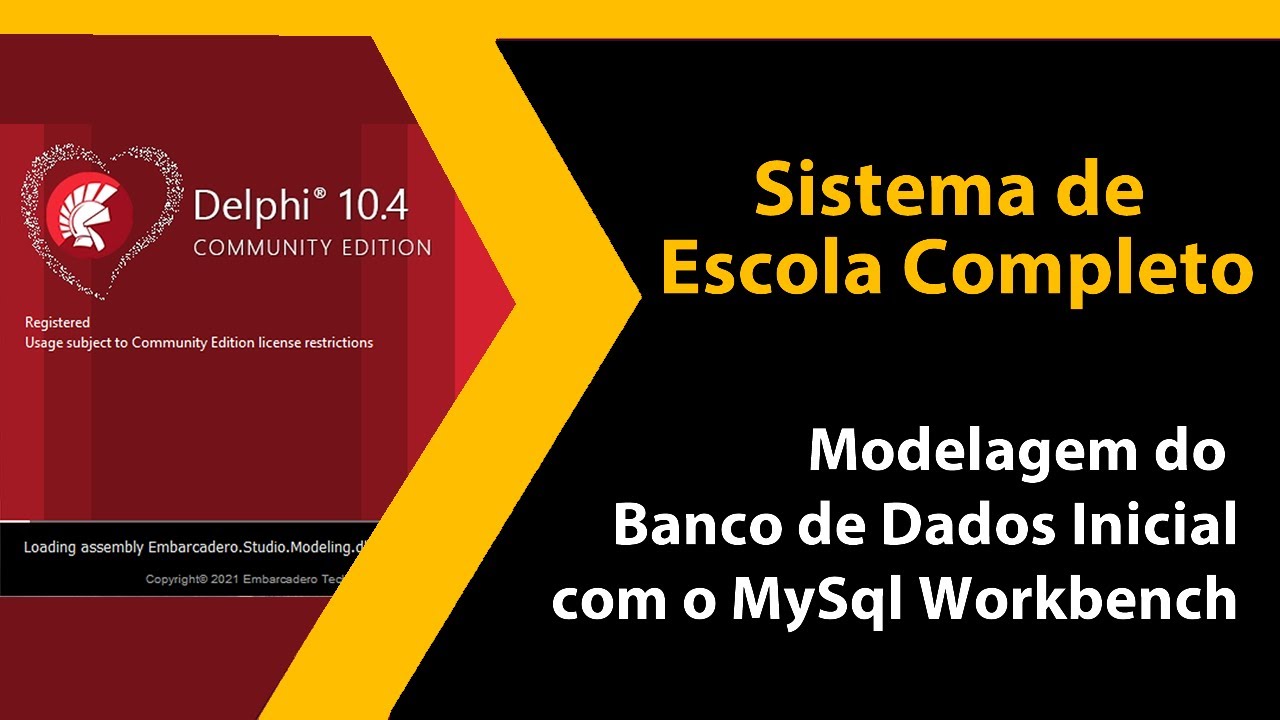 Aula #02 - Modelagem do Banco de Dados Inicial - Sistema de Escola Completo - Curso Delphi Gratuito