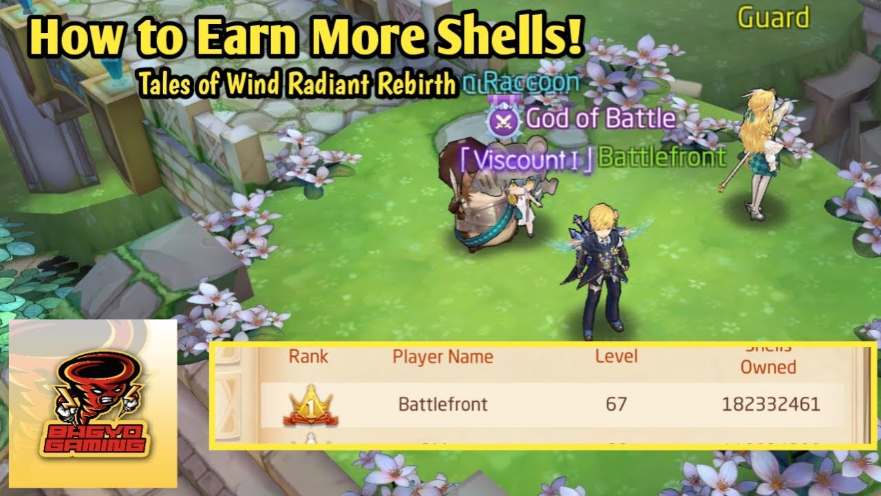 Be the Richest - Tales of Wind Radiant Rebirth Shell Farming Guide