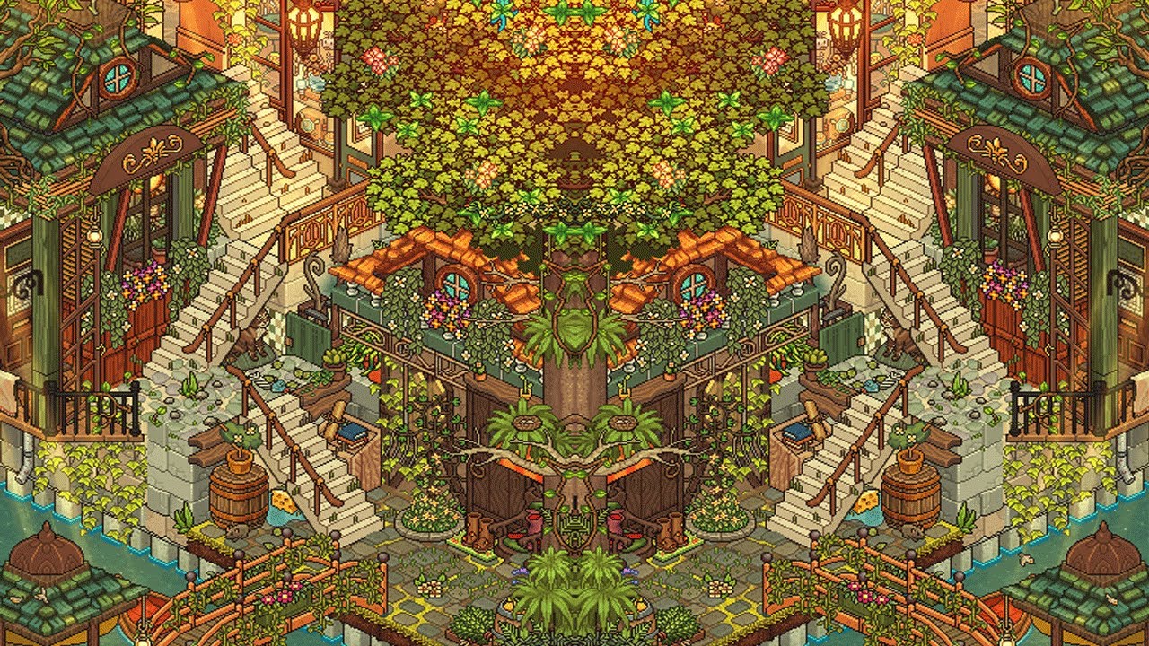 Fantasy Town 🧚‍♀️🧙‍♂️✨| HABBO Speed Build Exterior🛠