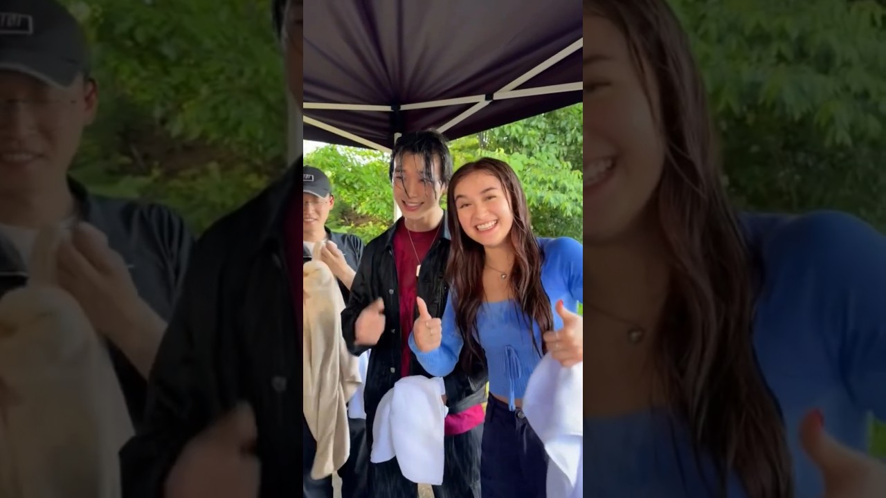 Min ho & Kitty Rain Scene BTS | XO Kitty 2| Sang heon lee & Anna cathcart #annacathcart #sangheonlee