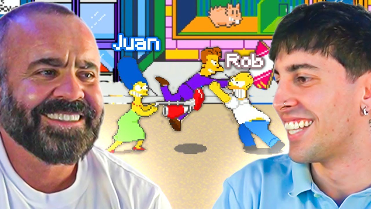 jugando a LOS SIMPSONS Arcade con JUAN 😆