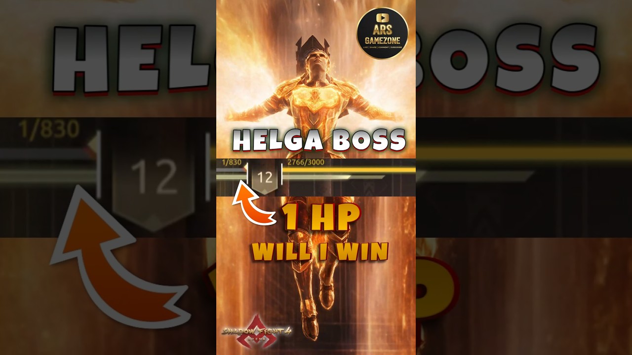 1 HP 😨 Boss Helga 