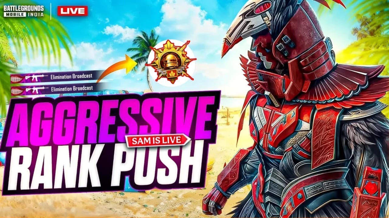 Sam Is Live 🔴 | BGMI Live Gameplay | Conqueror Push | Squad Rush | 