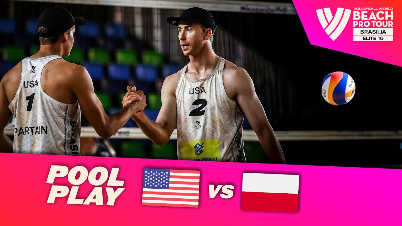 Partain/Benesh vs. Bryl/Łosiak - Pool Play Highlights | Brasilia 2025 #BeachProTour
