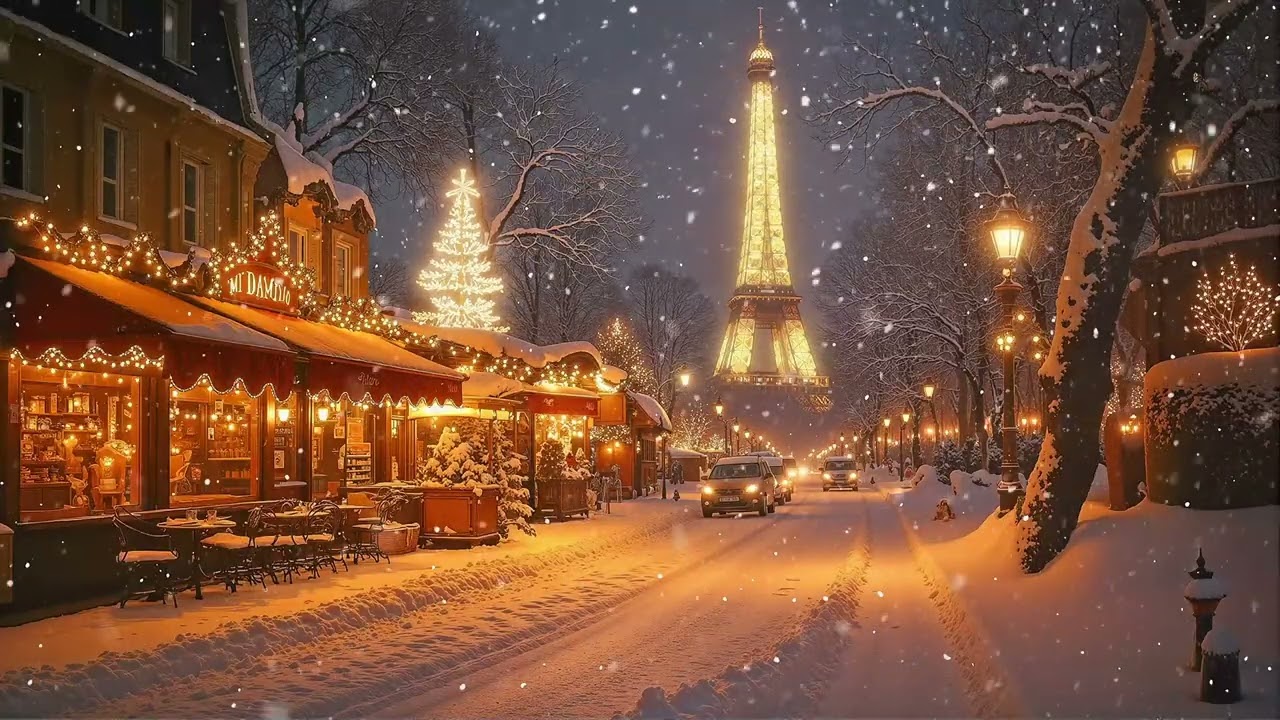 Cold Night Street Jazz Café ❄️ Smooth Coffee Jazz for City Lights & Quiet Moments