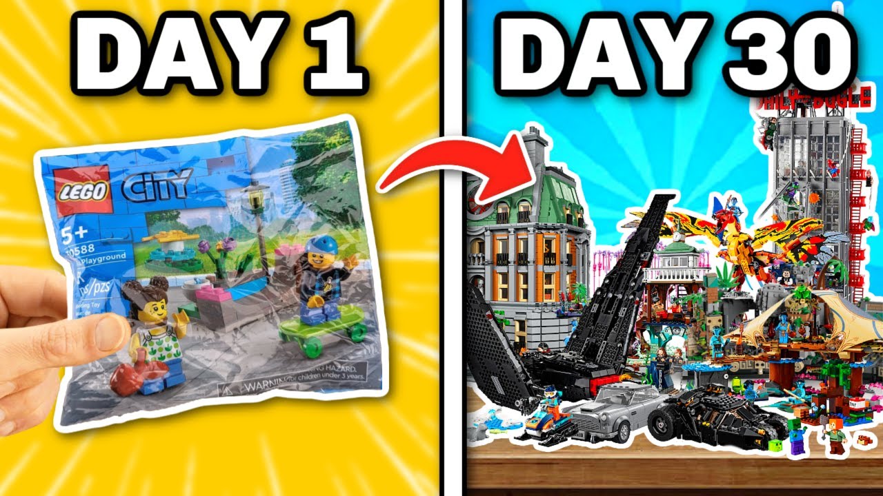 Собирайте набор LEGO КАЖДЫЙ ДЕНЬ в течение МЕСЯЦА!!