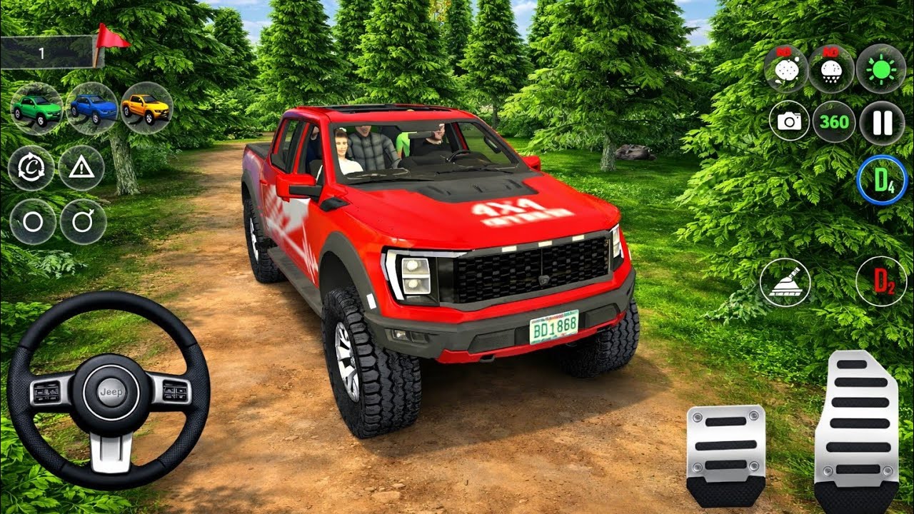 4x4 Offroad Jeep Driving Simulator 3D - Drive SUV 4x4 jeep Offroad GamePlay - Android GamePlay