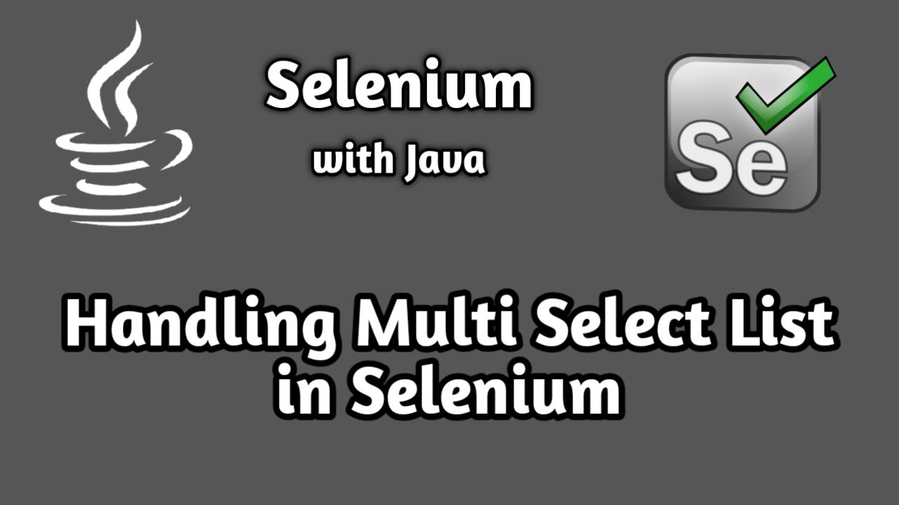 How to Handle Multi Select List in Selenium | Selenium Advanced Tutorial