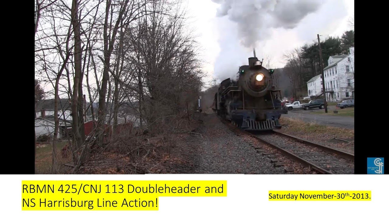 Railfanning 11 30 13 R&N 425 and CNJ 113 and a nightime visit to the NS Harrisburg Line