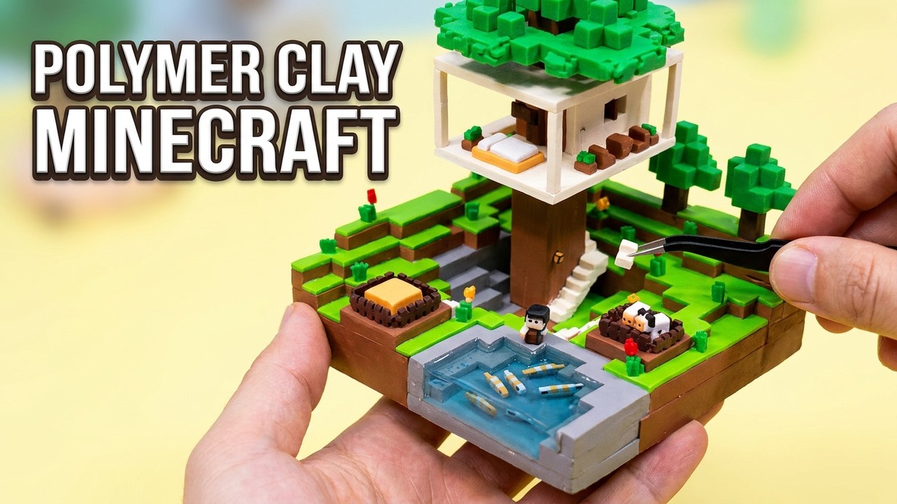 Building a Minecraft Treehouse - ASMR