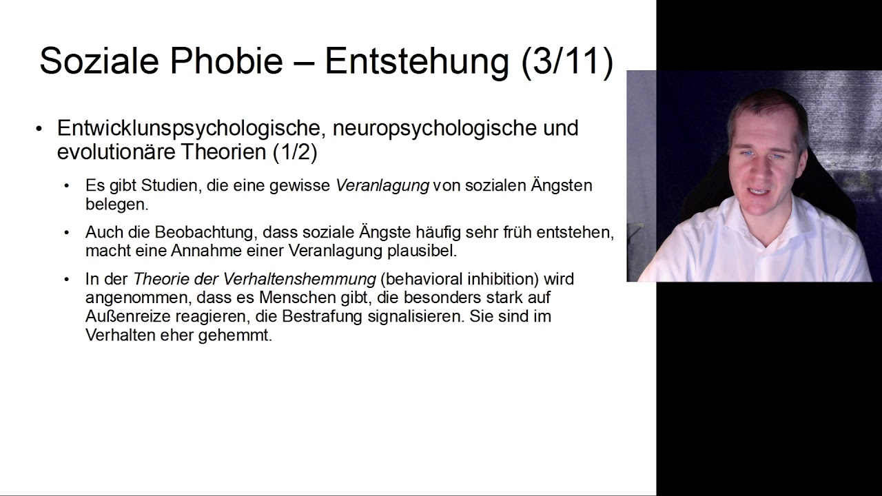 Angststörungen (2 von 5) -  Soziale Phobie