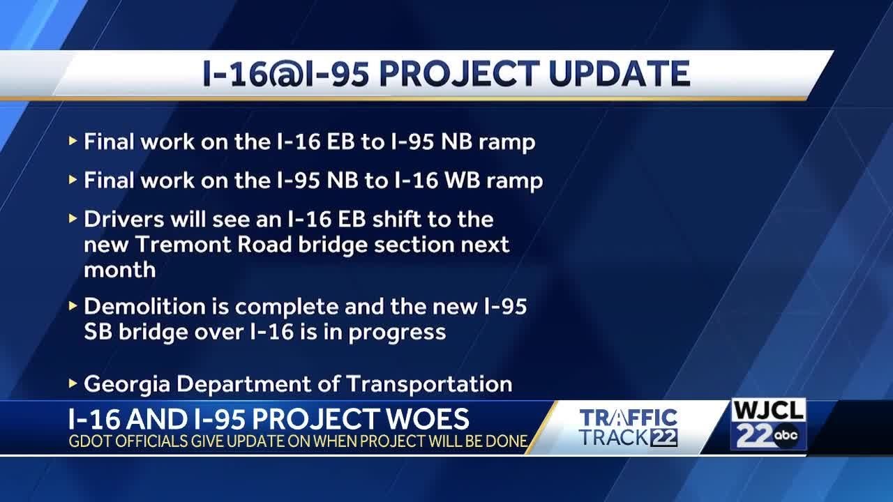 I-16 and I-95 construction project timeline shifts back