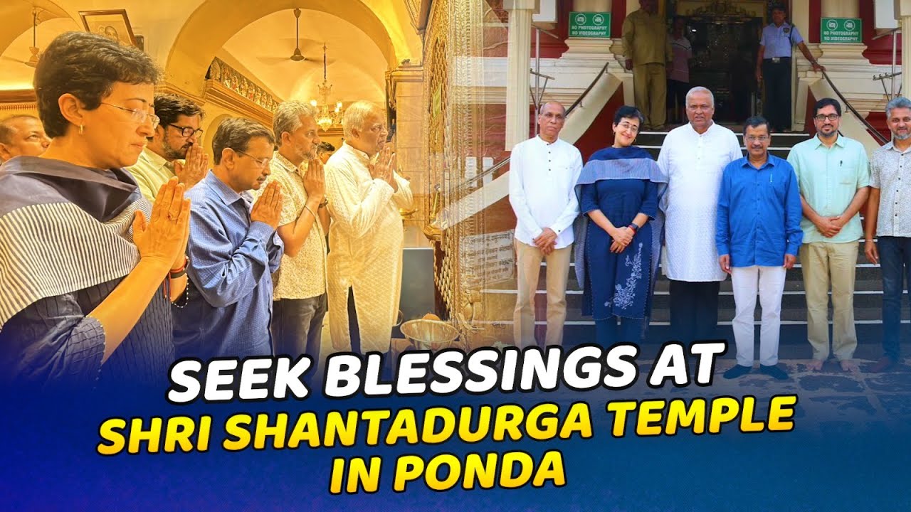 Grateful for the opportunity to seek blessings at the Shri Shantadurga Temple in Ponda.