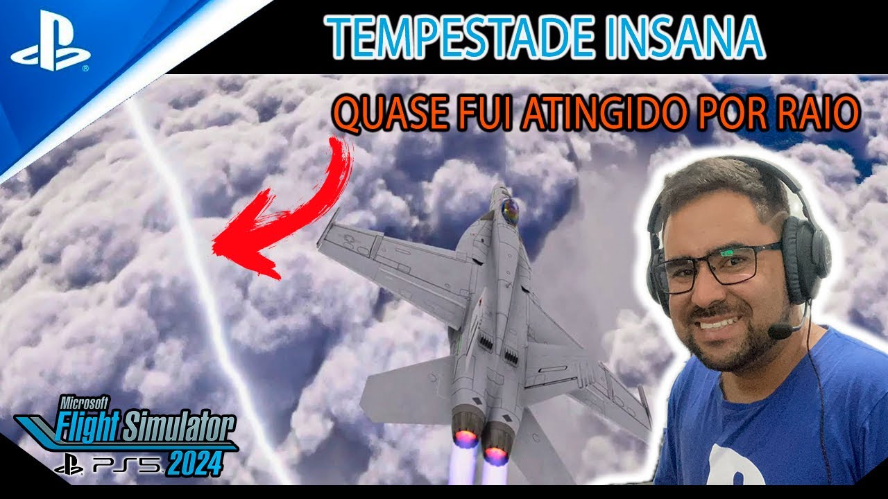 VOANDO EM UMA TEMPESTADE  | MSFS 2024 | PS5 Slim