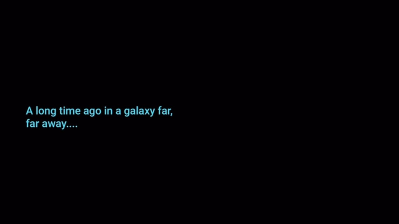 A Star Wars movie we created in childhood