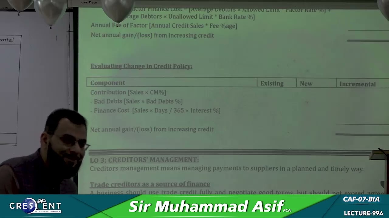 CAF 7 Sir Asif Lecture 99A