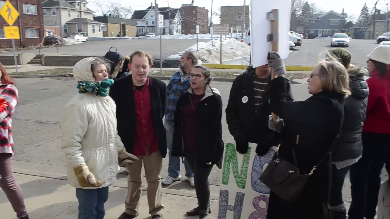 People march to Sheriff's Office in Protest of Jackson County Sheriff Steven Rand