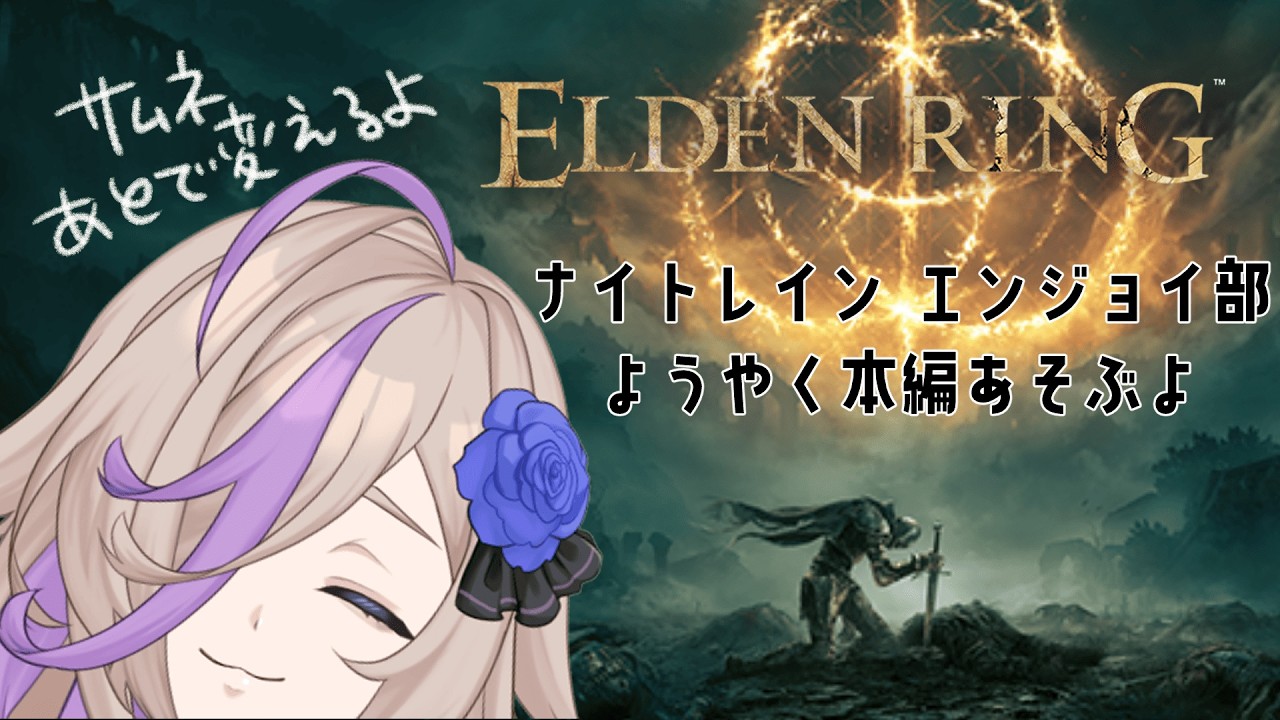 【#エルデンリング 】ナイトレインエンジョイ勢です。お手柔らかにおねがいします！！！ #eldenring