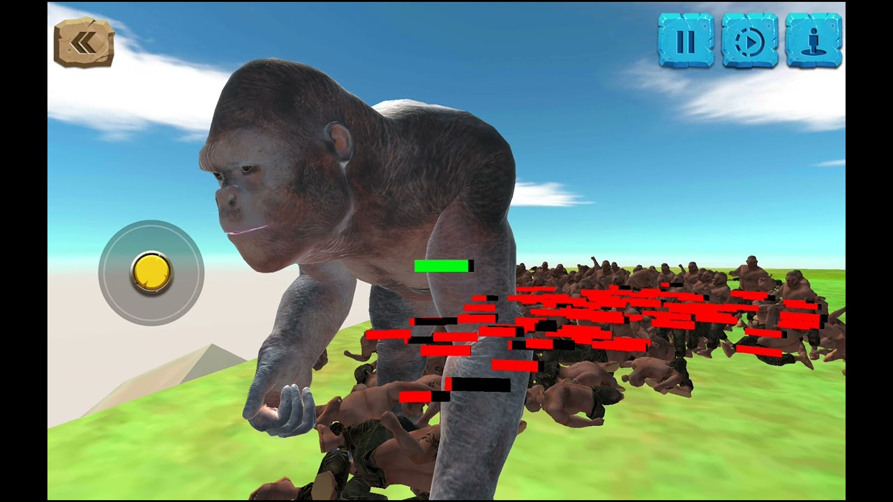 200 Men vs 1 Gorilla