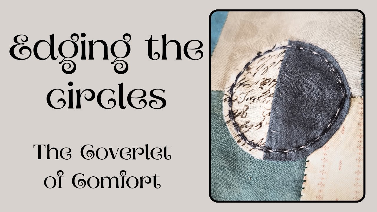 Different ideas for hand stitching the edges of appliqué