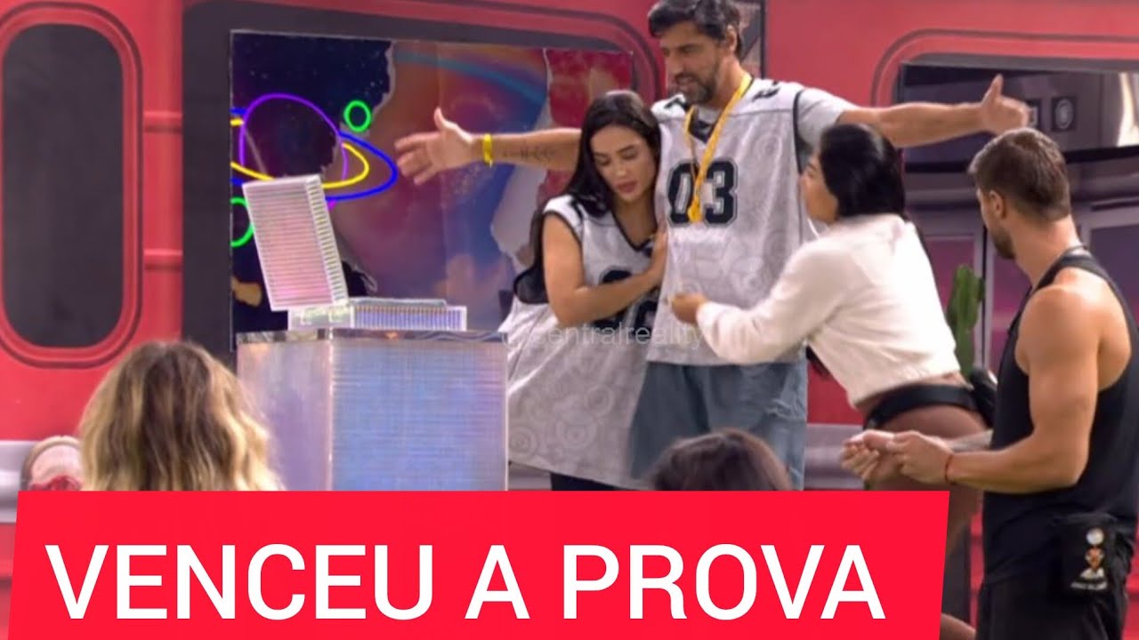 COWBOY VENCE PROVA DO LÍDER PELA TERCEIRA VEZ SEGUIDA E LEVA JONAS, JORDANA E MARCIELE PARA SEU VIP 