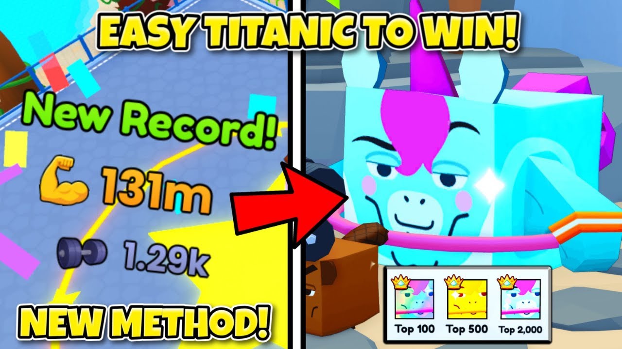 New Best Method to Get OP STRENGTH to Win an EASY TITANIC in Pet Simulator 99!