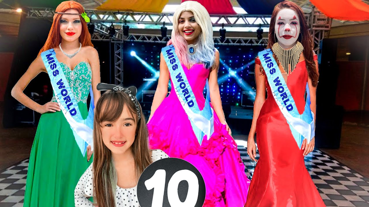 FIZEMOS UM CONCURSO DE BELEZA COM A PENNY, ARLEQUINA E HERA PODEROSA - QUEM É A MAIS BONITA?