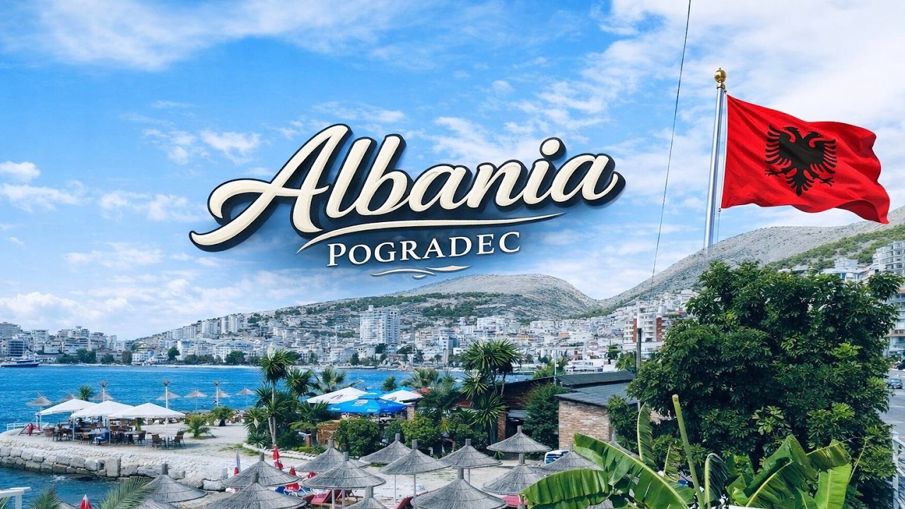 Drone tour in albania Pogradec