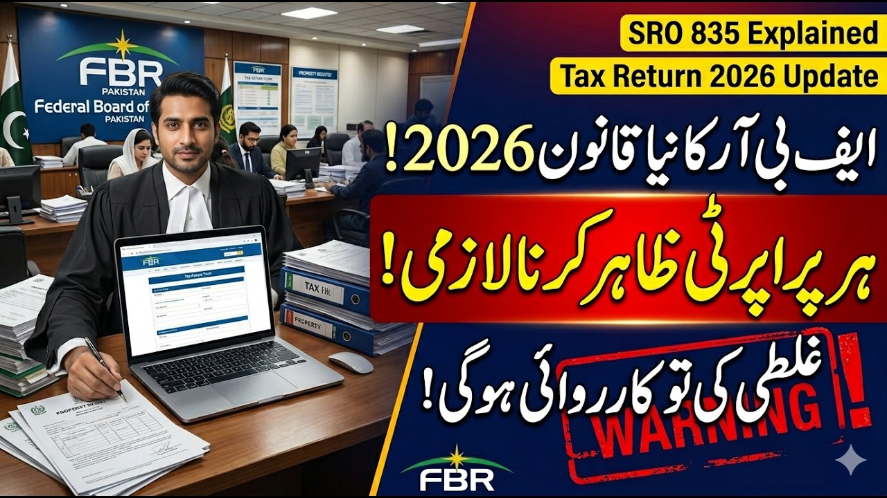 FBR Warning for Tax Filers 2026 | New Property & Foreign Asset Rules Explained