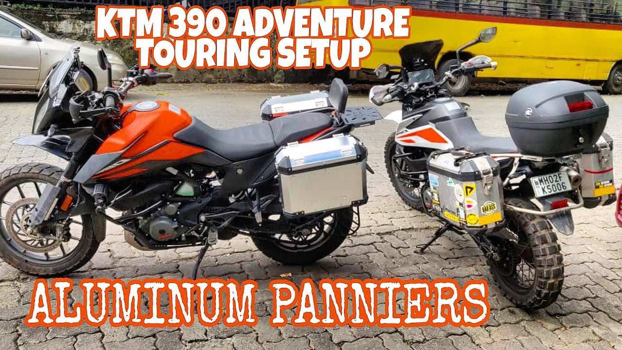 ALUMINIUM PANNIERS ON KTM 390 ADVENTURE | HDT CUSTOMS | ROYAL ENFIELD PANNIERS | TOURING SETUP !