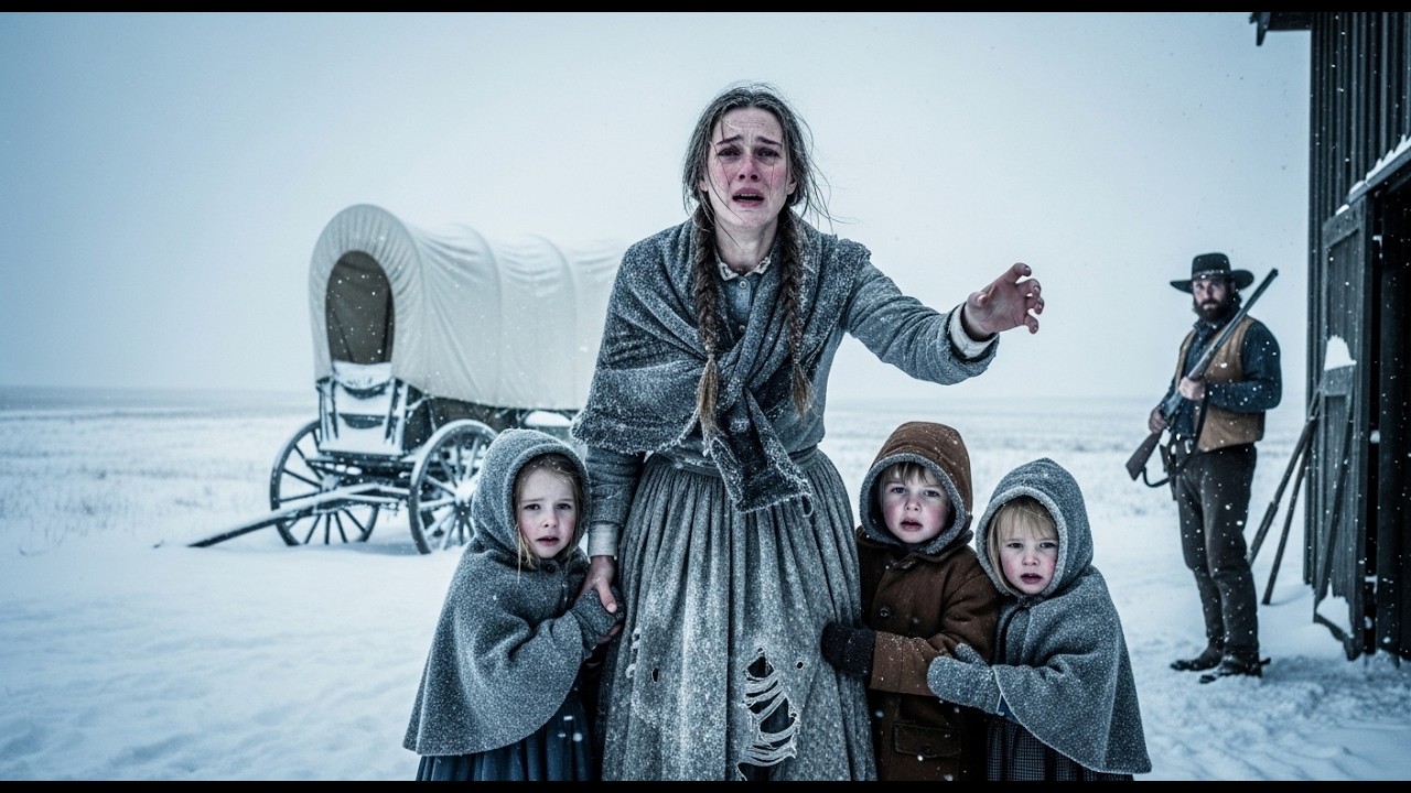 Please... Don't Leave Us in the Snow, She Begged - The Rancher Took Them In Cold Winters!!