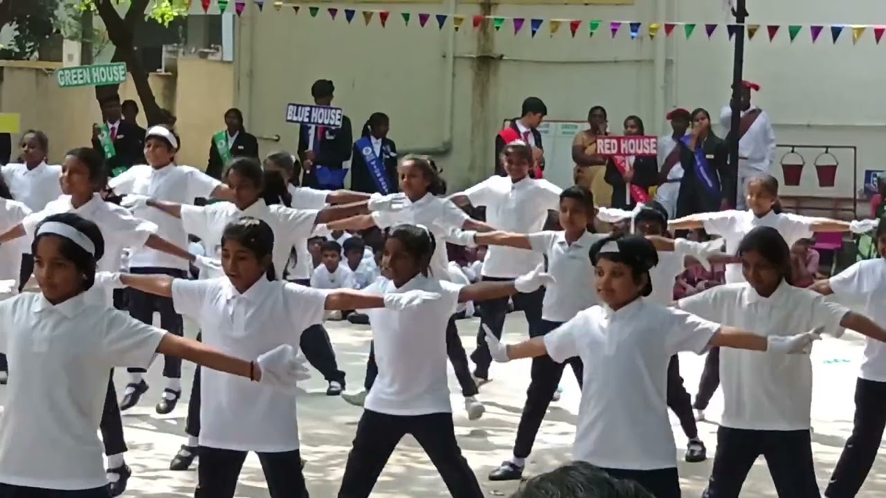 Rithika 's drill performance in school sports day 