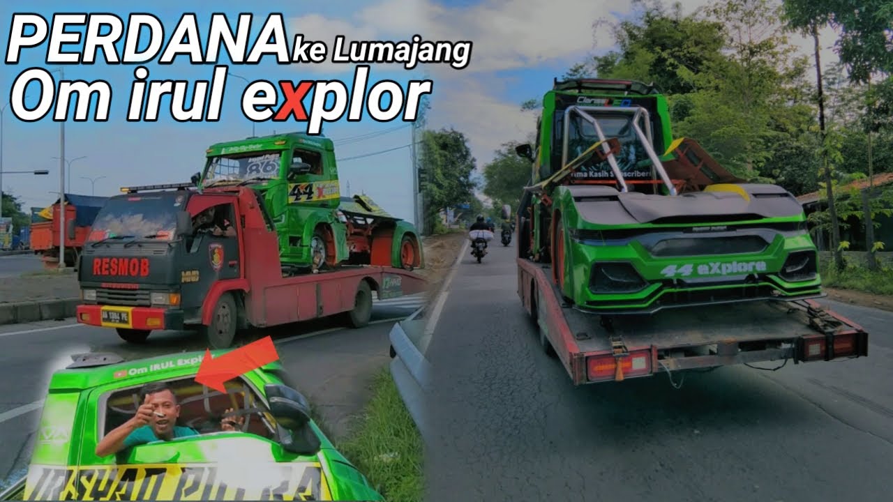 Perdana om irul explor bawa canter explore ke lumajang naik towing!!!
