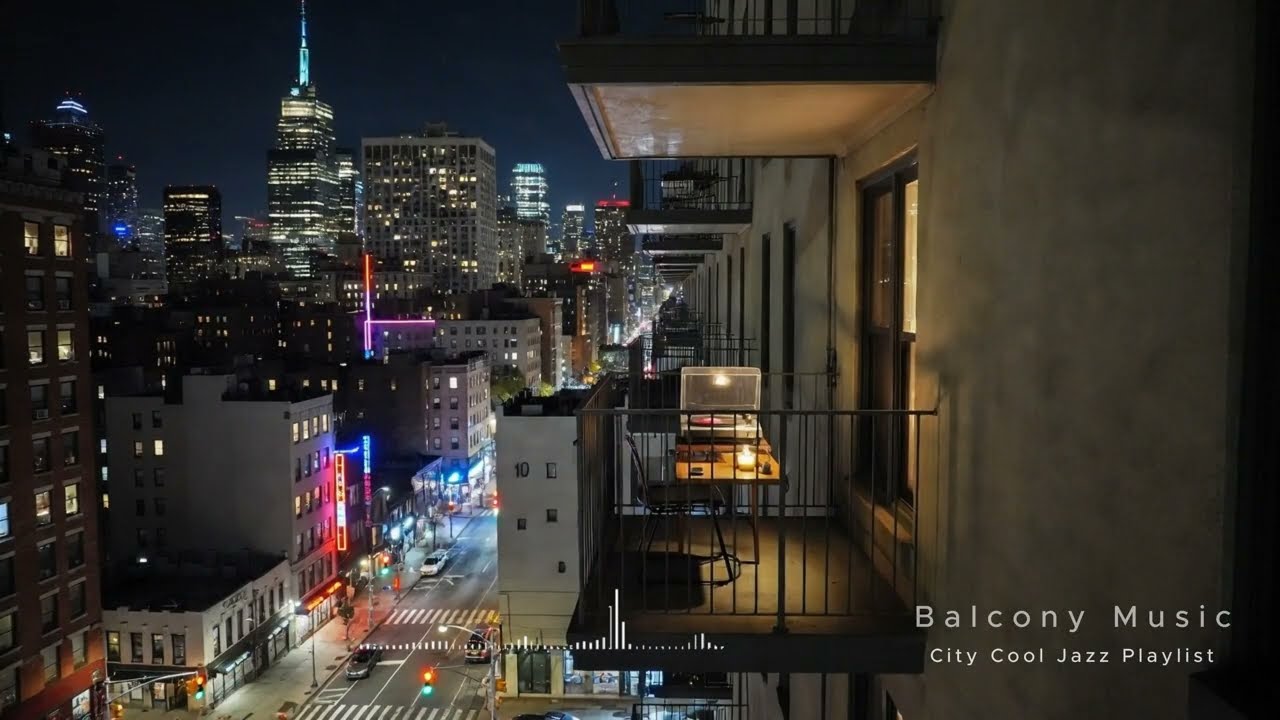 [Playlist] balcony9 | neon, softly – 수요일, City Cool Jazz #balcony9 #citycooljazz #relaxnightjazz #음악