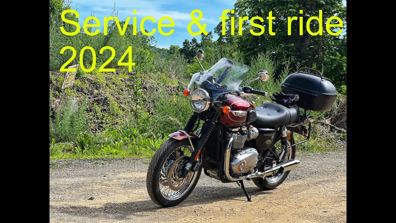 2016 Triumph Bonneville T120 service and first ride 2024