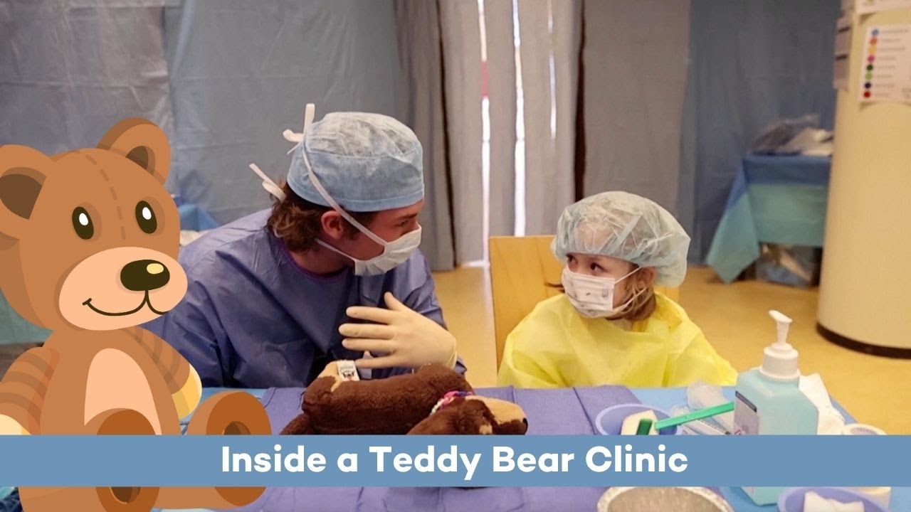 Teddy bear clinic in Belgium calms kids' fears