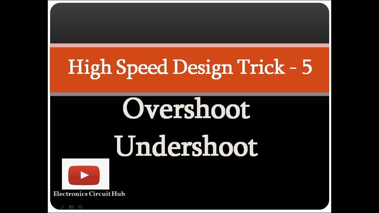 Overshoot & Undershoot in High Speed Circuit Design