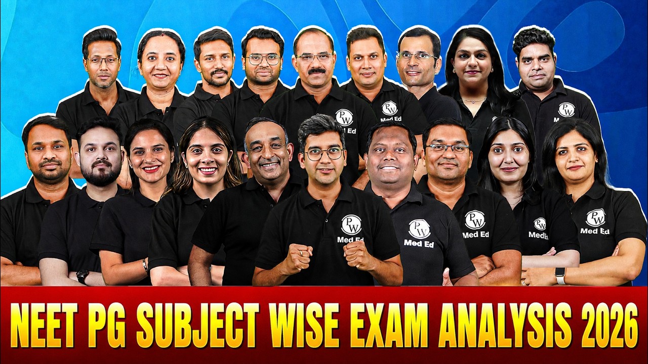 NEET PG 2026  Complete Subject Wise Analysis | NEET PG 2026 | PWMedEd