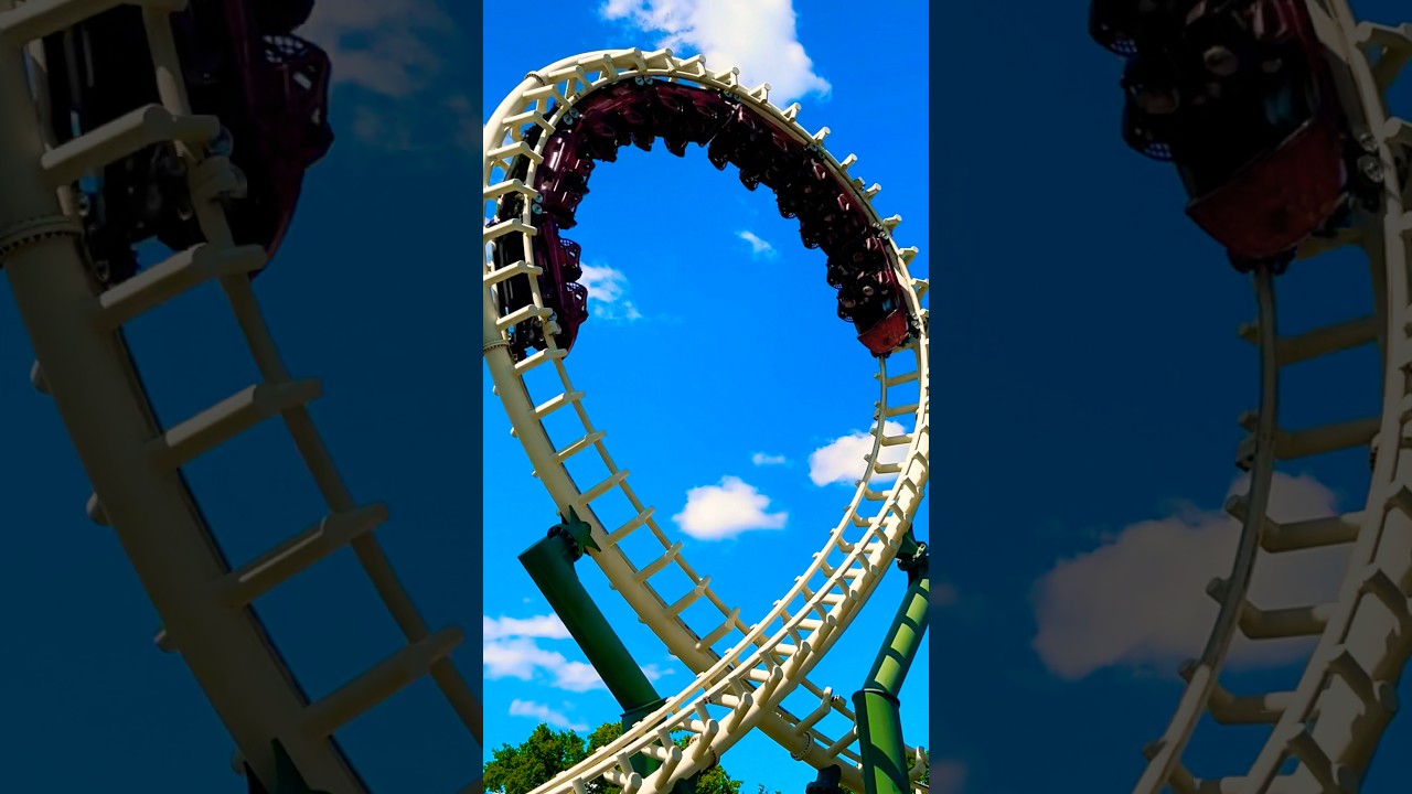 I love rollercoasters ✨🎢❤️ the Python at Efteling Theme Park ✨ #rollercoaster #efteling #python