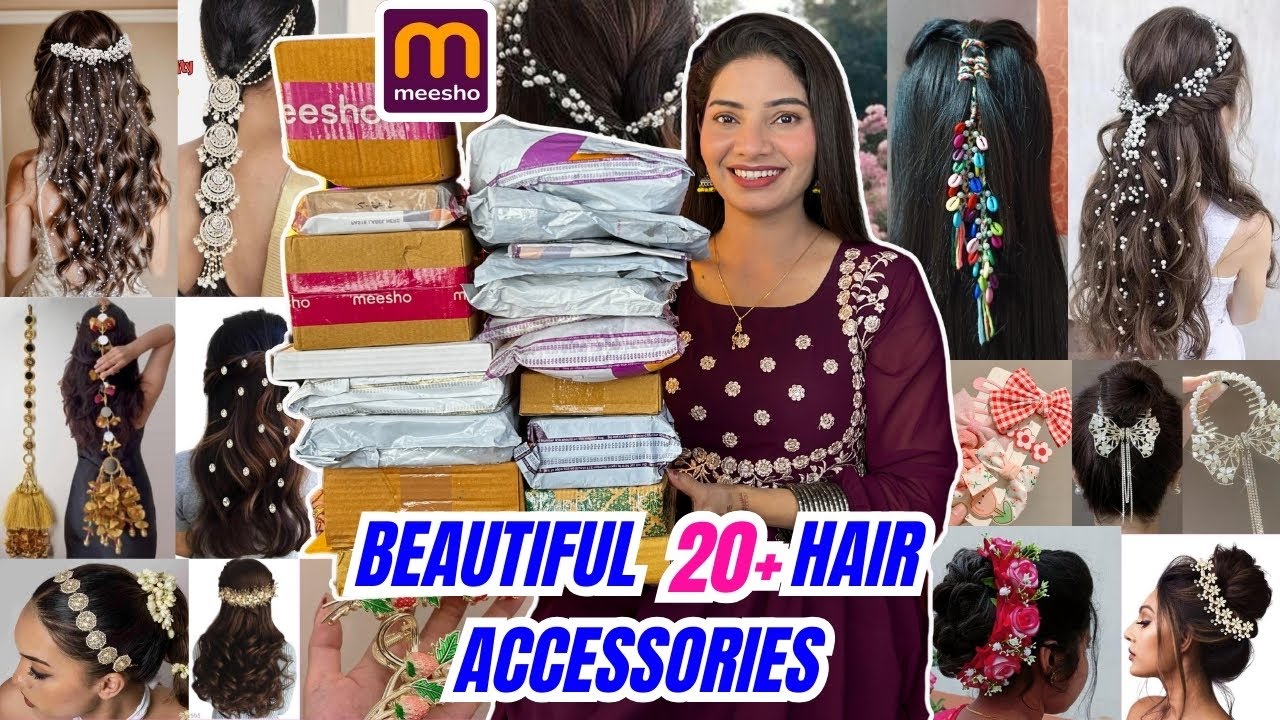 Meesho hair accessories haul under rs.264  II Meesho Hair accessories kaise use karein