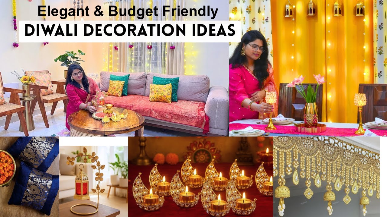Elegant Diwali Decor Ideas | Affordable Diwali Home Decor From Amazon | Festive Ready Home