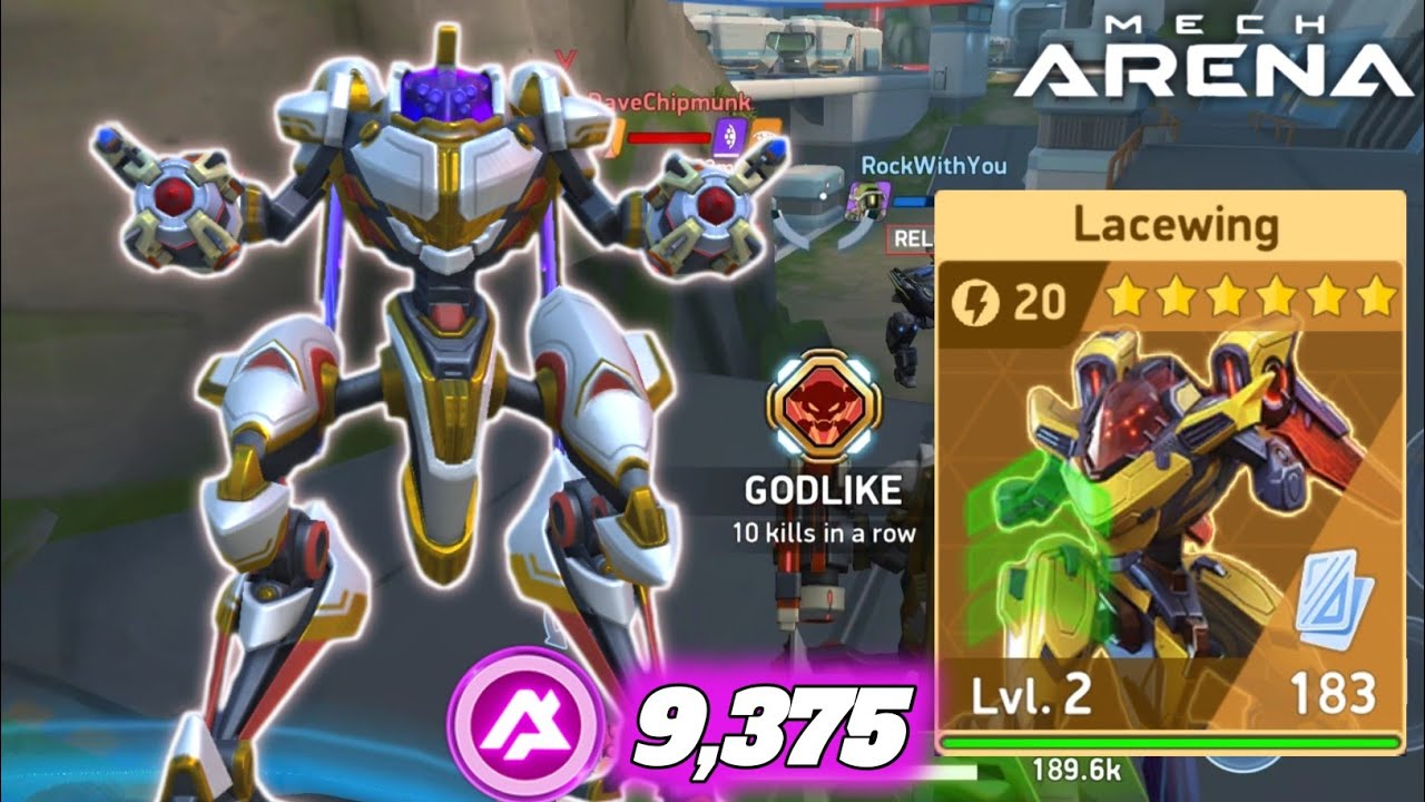 Finally Lacewing Is Available In Gear Hub | Lacewing and Gemini - Mech Arena