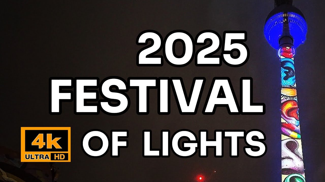 Berlin Festival of Lights 2025 🇩🇪 | Part 5  Lichterfest Berlin 4K 夜の光の祭典 | Travelias 4K Journey 