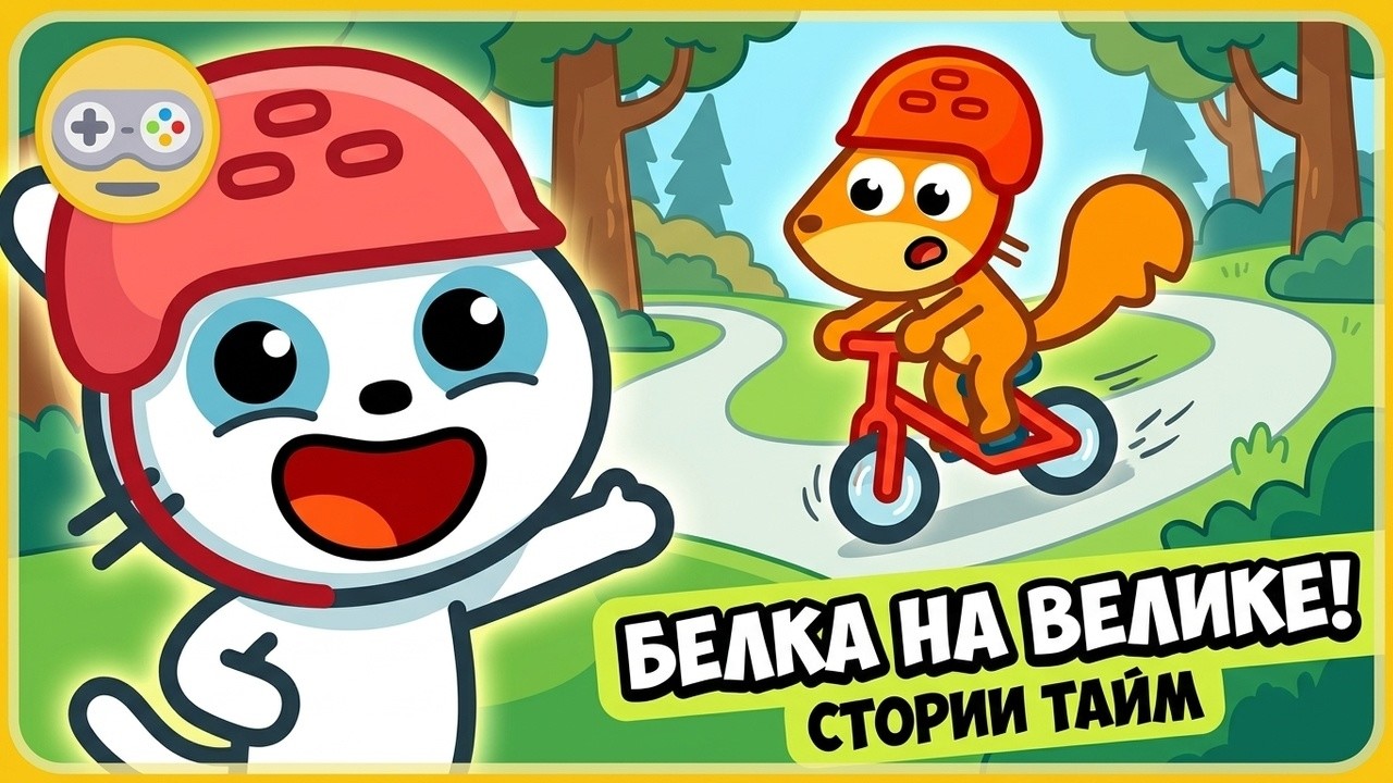 🐿️ Истории Панго про животных - Белка на велике * мультик игра для малышей ПАНГО Стори Тайм