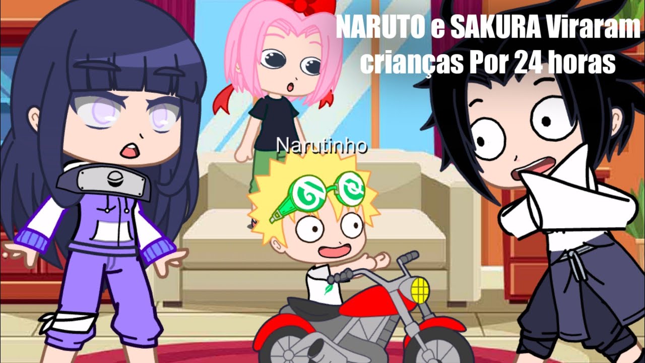 •°NARUTO e SAKURA Viraram crianças Por 24 Horas•° Naruto {Gacha Club}