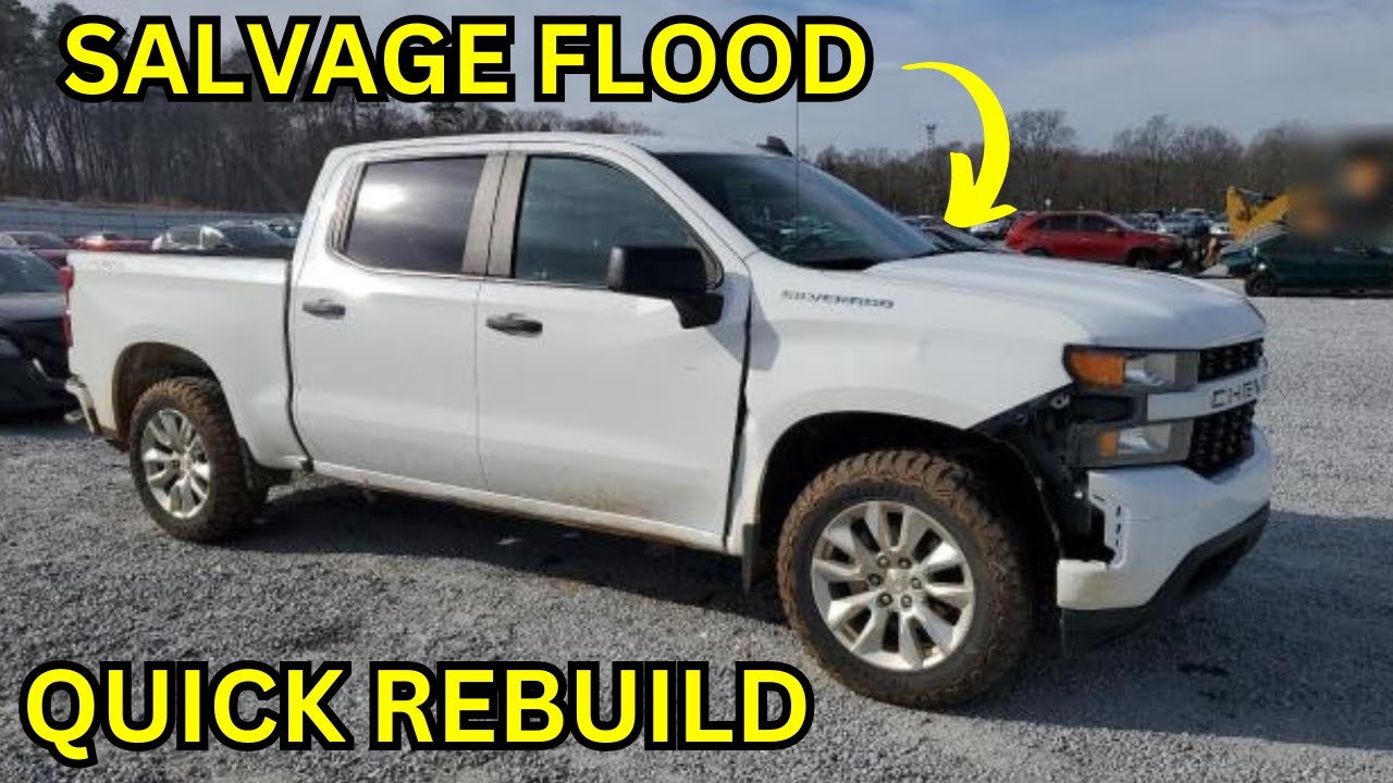 WE WON A SALVAGE FLOOD 2021 SILVERADO QUICK REBUILD