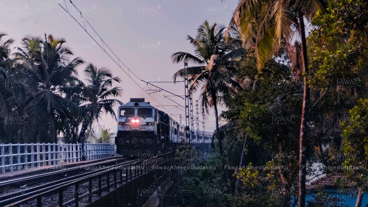 Trains Speeding At The Beautiful Sharavati Railway Bridge! Honnavar, Karnataka!