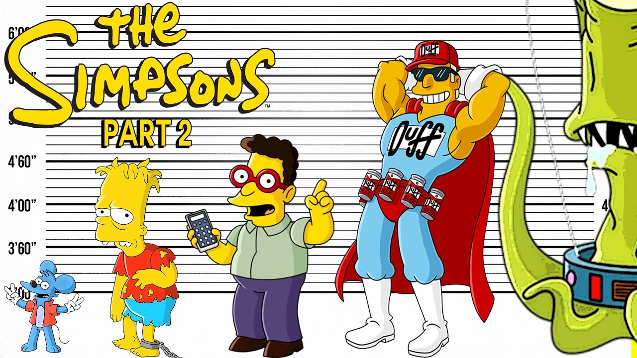 The Simpsons Size Comparison | Character Heights Part 2