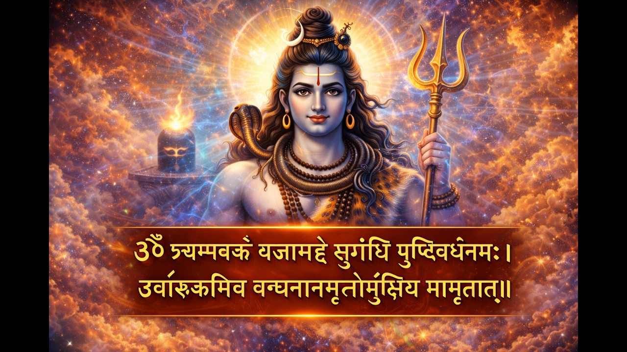 महामृत्युंजय मंत्र | Powerful Shiv Mantra For Protection & Peace #mantrajaap #mirtunjay